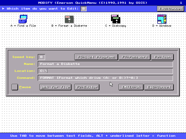 QuickMenu 1.2 - Edit